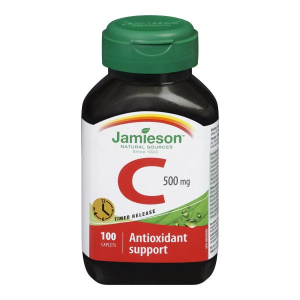 Jamieson Vitamin C, 500mg, Timed Release | 100 Caplets