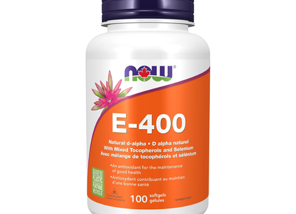 NOW Vitamine E 400 UI | 100 gélules