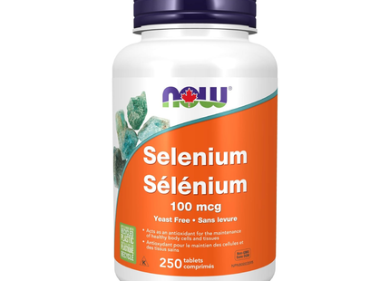 NOW Sélénium sans levure 100 mg | 250 capsules