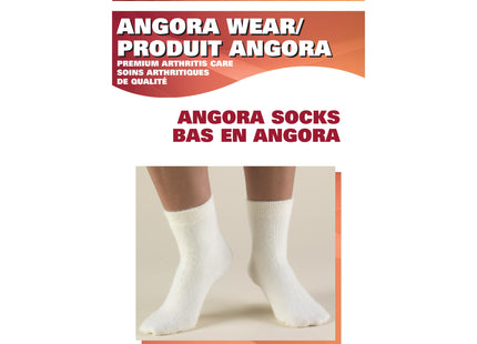 OTC - Chauffe-chaussettes en angora blanc (paire)