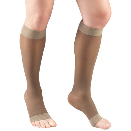 TRUFORM - Ladies' Sheer "Lites" Knee High | Open Toe 15-20 Mmhg