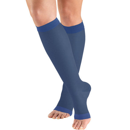TRUFORM - Ladies' Sheer "Lites" Knee High | Open Toe 15-20 Mmhg