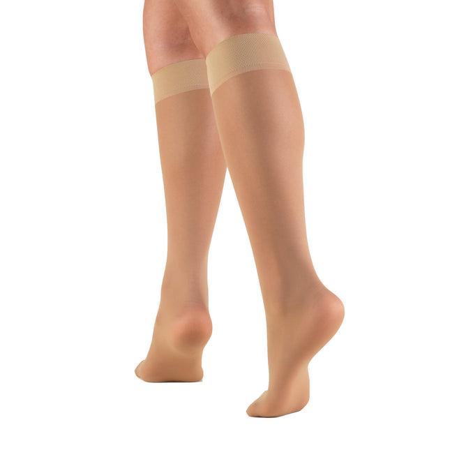 TRUFORM - Ladies' Sheer "Lites" Knee High | Closed Toe 8-15 Mmhg